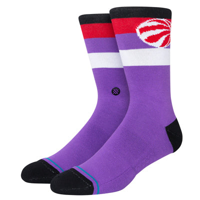 Toronto Raptors Stripe Crew Socks